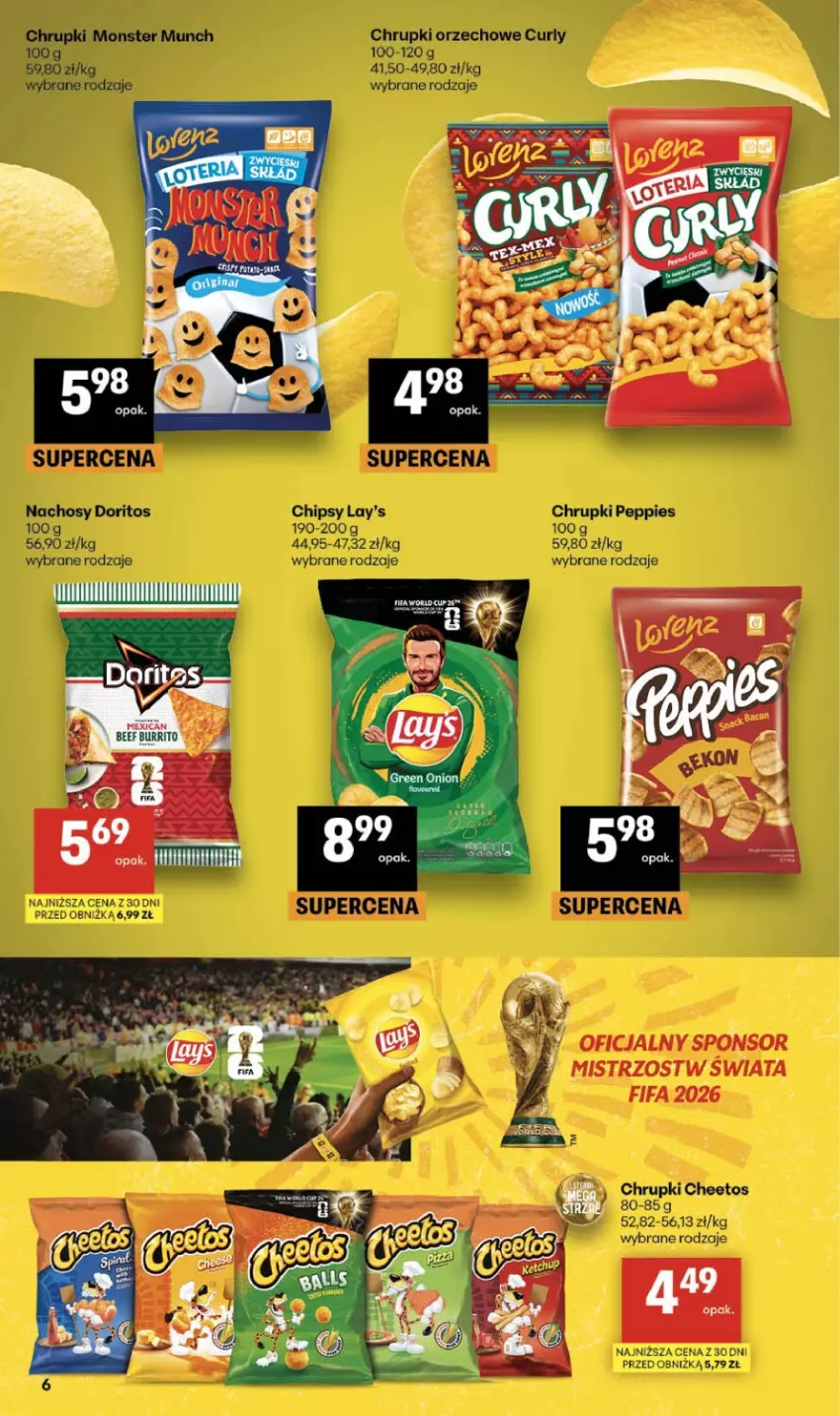Gazetka promocyjna Delikatesy Centrum - Franczyza DC26 Czwartek - ważna 25.06 do 01.07.2026 - strona 6 - produkty: Cheetos, Chipsy, Chrupki