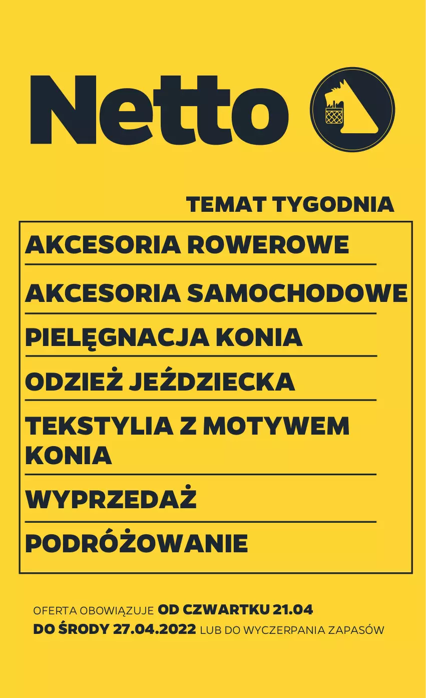 Gazetka promocyjna Netto - Gazetka non food 21.04-27.04 - ważna 21.04 do 27.04.2022 - strona 1 - produkty: Rower