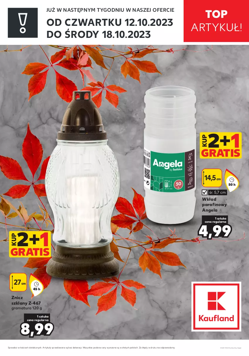 Gazetka promocyjna Kaufland - Zapowiedź oferty - ważna 05.10 do 11.10.2023 - strona 1 - produkty: Gra, Rama, Top, Znicz