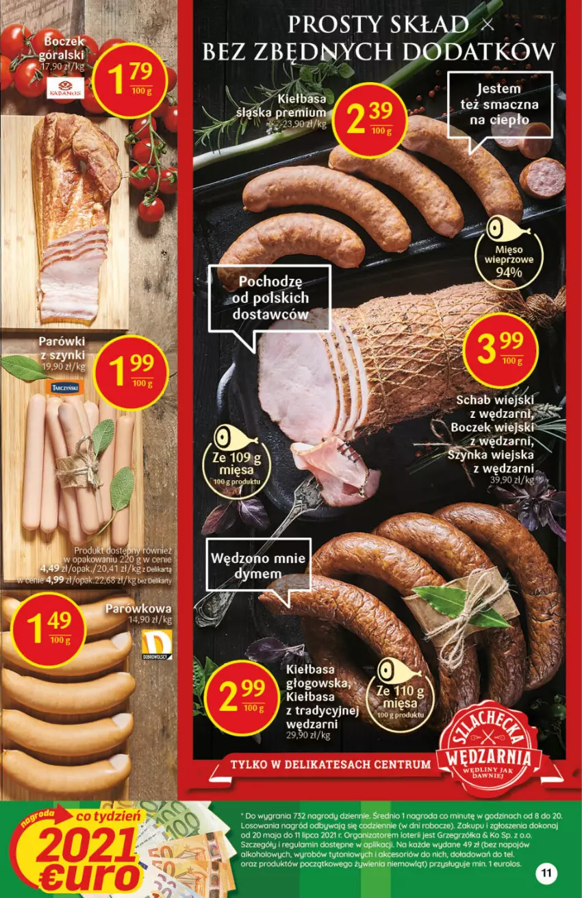 Gazetka promocyjna Delikatesy Centrum - Gazetka Delikatesy Centrum - ważna 24.06 do 30.06.2021 - strona 11 - produkty: Gra, Kiełbasa, Rum