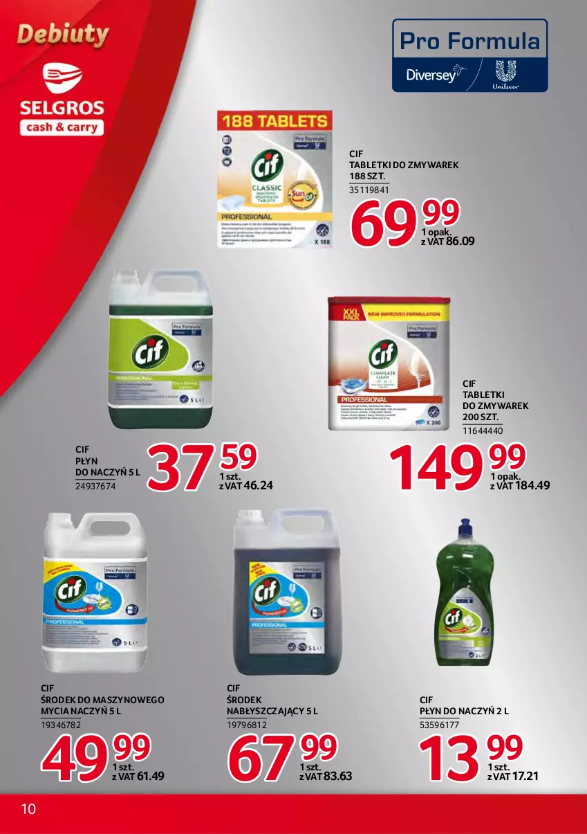 Gazetka promocyjna Selgros - Debiuty w Selgros - ważna 02.12 do 15.12.2021 - strona 10 - produkty: Cif, Tablet