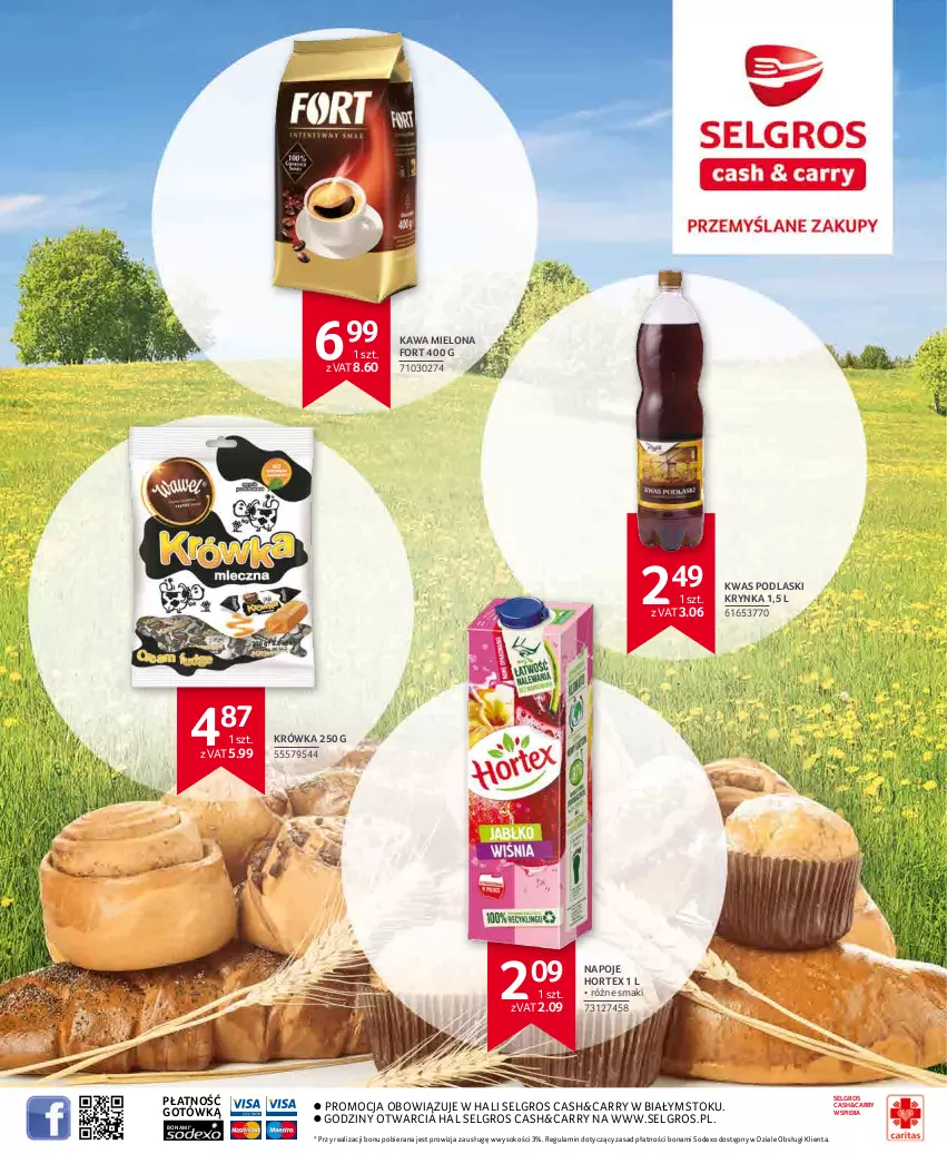 Gazetka promocyjna Selgros - Extra Oferta - ważna 01.05 do 31.05.2022 - strona 45 - produkty: Hortex, Kawa, Kawa mielona, LG, Napoje, Podlaski, Sok