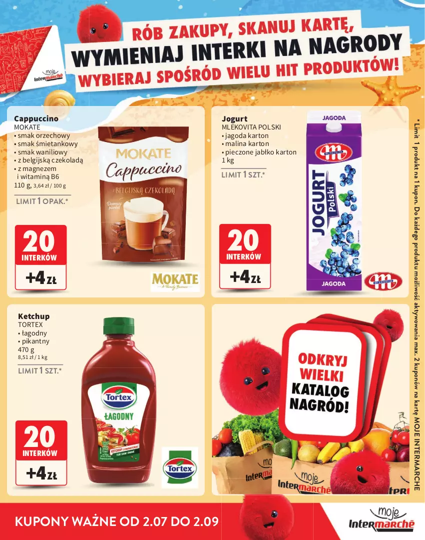 Gazetka promocyjna Intermarche - Gazetka Intermarche - ważna 02.07 do 02.09.2026 - strona 11 - produkty: Cappuccino, Jogurt, Ketchup, LG, Magnez, Mleko, Mlekovita, Piec