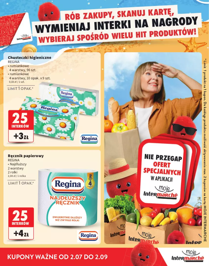 Gazetka promocyjna Intermarche - Gazetka Intermarche - ważna 02.07 do 02.09.2026 - strona 13 - produkty: Chusteczki, Gin, Papier, Ręcznik, Rolki, Rum