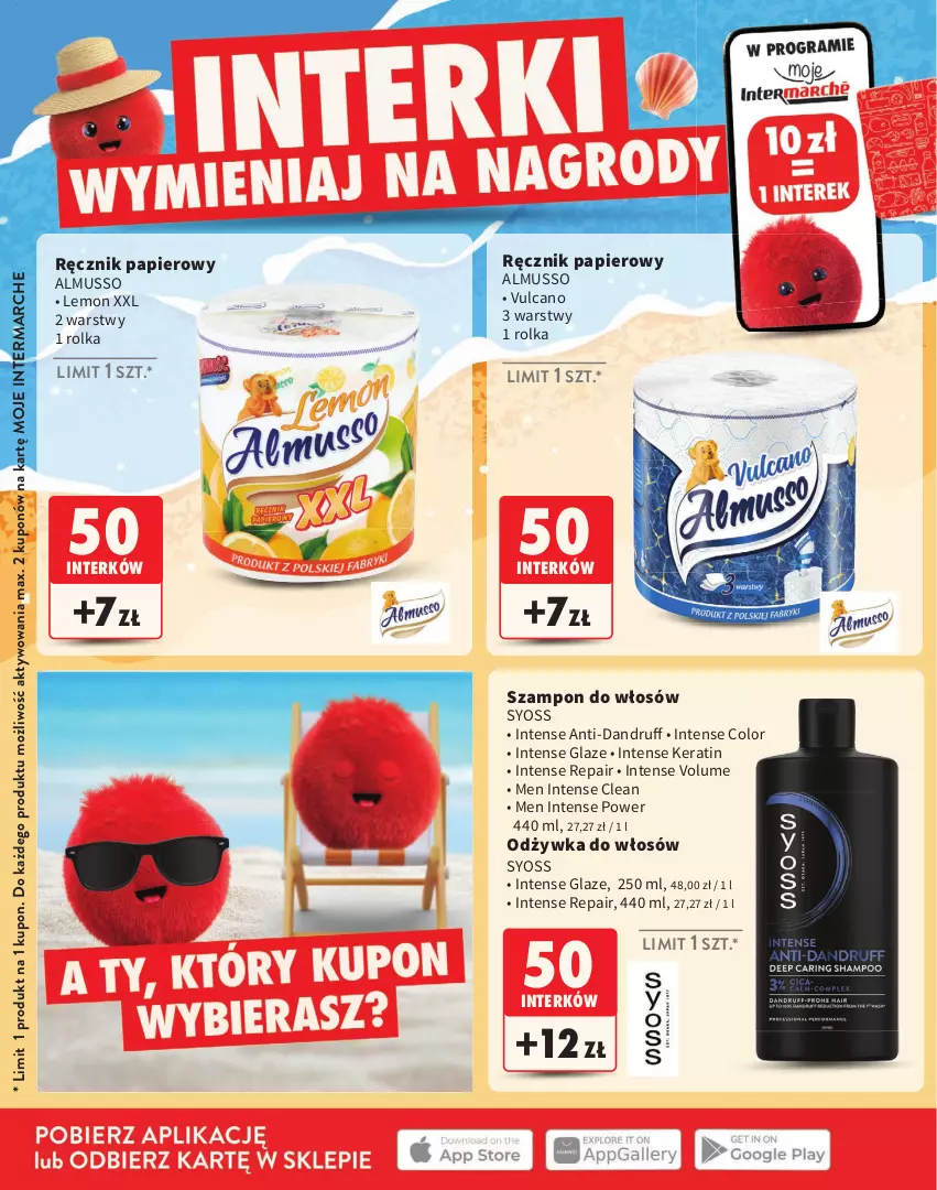 Gazetka promocyjna Intermarche - Gazetka Intermarche - ważna 02.07 do 02.09.2026 - strona 18 - produkty: Mus, Odżywka, Papier, Ręcznik, Syoss, Szampon