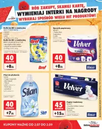 Gazetka promocyjna Intermarche - Gazetka Intermarche - Gazetka - ważna od 02.09 do 02.09.2026 - strona 17 - produkty: Papier, Bref, Papier toaletowy, Velvet, Silan, Płyn do płukania, Ręcznik, Kulki do wc, Rolki