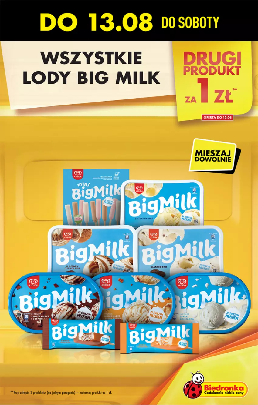 Gazetka promocyjna Biedronka - W tym tygodniu - ważna 11.08 do 17.08.2022 - strona 9 - produkty: Big Milk, Dron, Lody