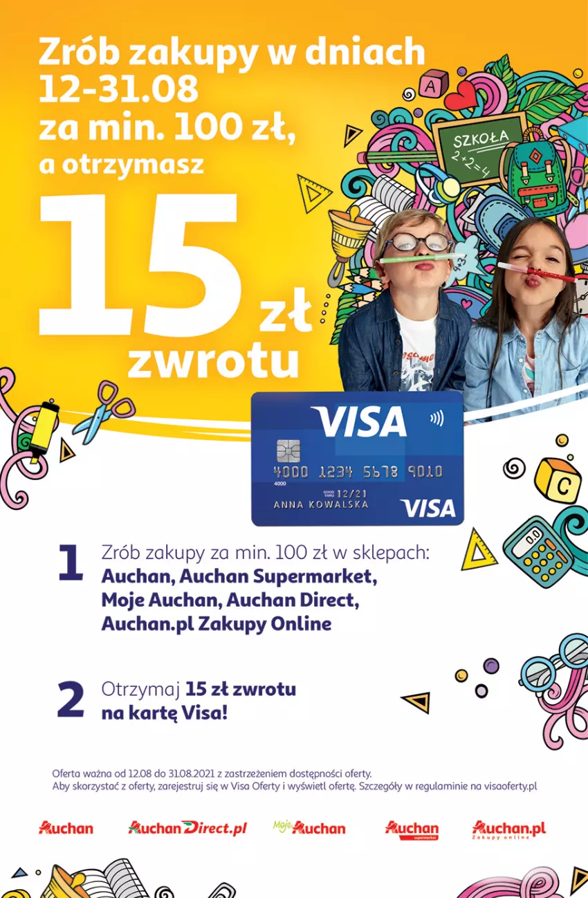 Gazetka promocyjna Auchan - Rysują się kolorowe sny Hipermarkety - ważna 19.08 do 25.08.2021 - strona 39