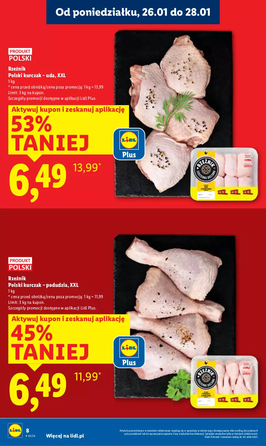 Gazetka promocyjna Lidl - GAZETKA - ważna 26.01 do 28.01.2026 - strona 8 - produkty: Kurczak