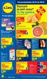 Gazetka promocyjna Lidl - GAZETKA - Gazetka - ważna od 28.01 do 28.01.2026 - strona 1 - produkty: Sos, Ser, Pomarańcze, Pomelo, PIKOK, Pilos, Mleczko, Deser, Masło, Kiełbasa, Milka, Mleko
