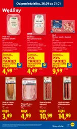 Gazetka promocyjna Lidl - GAZETKA - Gazetka - ważna od 28.01 do 28.01.2026 - strona 27 - produkty: Piec, Kurczak, Polędwica, Pur, Filet z piersi kurczaka, Szynka, PIKOK, Boczek, Kabanos, Kiełbasa