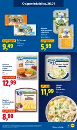 Gazetka promocyjna Lidl - GAZETKA - Gazetka - ważna od 28.01 do 28.01.2026 - strona 35 - produkty: Sałatka, Sos, Ser, Limburger, Sałat, Serek, Serek twarogowy, Camembert, Burger, Wino