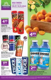 Gazetka promocyjna Stokrotka - Stokrotka Express - Gazetka - ważna od 15.01 do 15.01.2025 - strona 1 - produkty: Por, Gra, Napój energetyczny, Mirinda, Vitamin napój, Pepsi, Herbatniki, Tiger, Oshee, Napój, Mięso, Fa