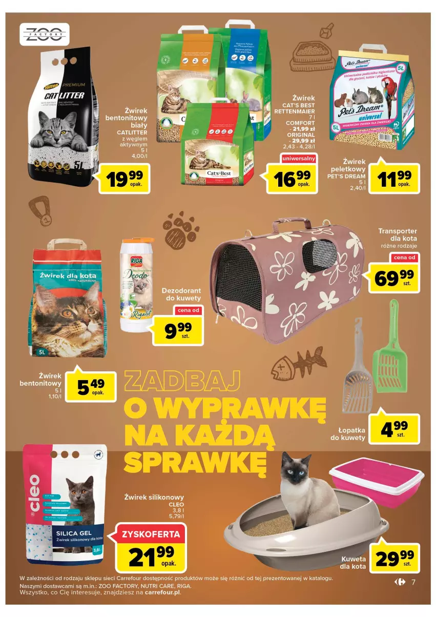 Gazetka promocyjna Carrefour - Gazetka Dogadzamy najlepszym przyjaciołom - ważna 08.02 do 19.02.2022 - strona 7 - produkty: Cat's Best, Dezodorant, Gin, Por, Sport, Tran