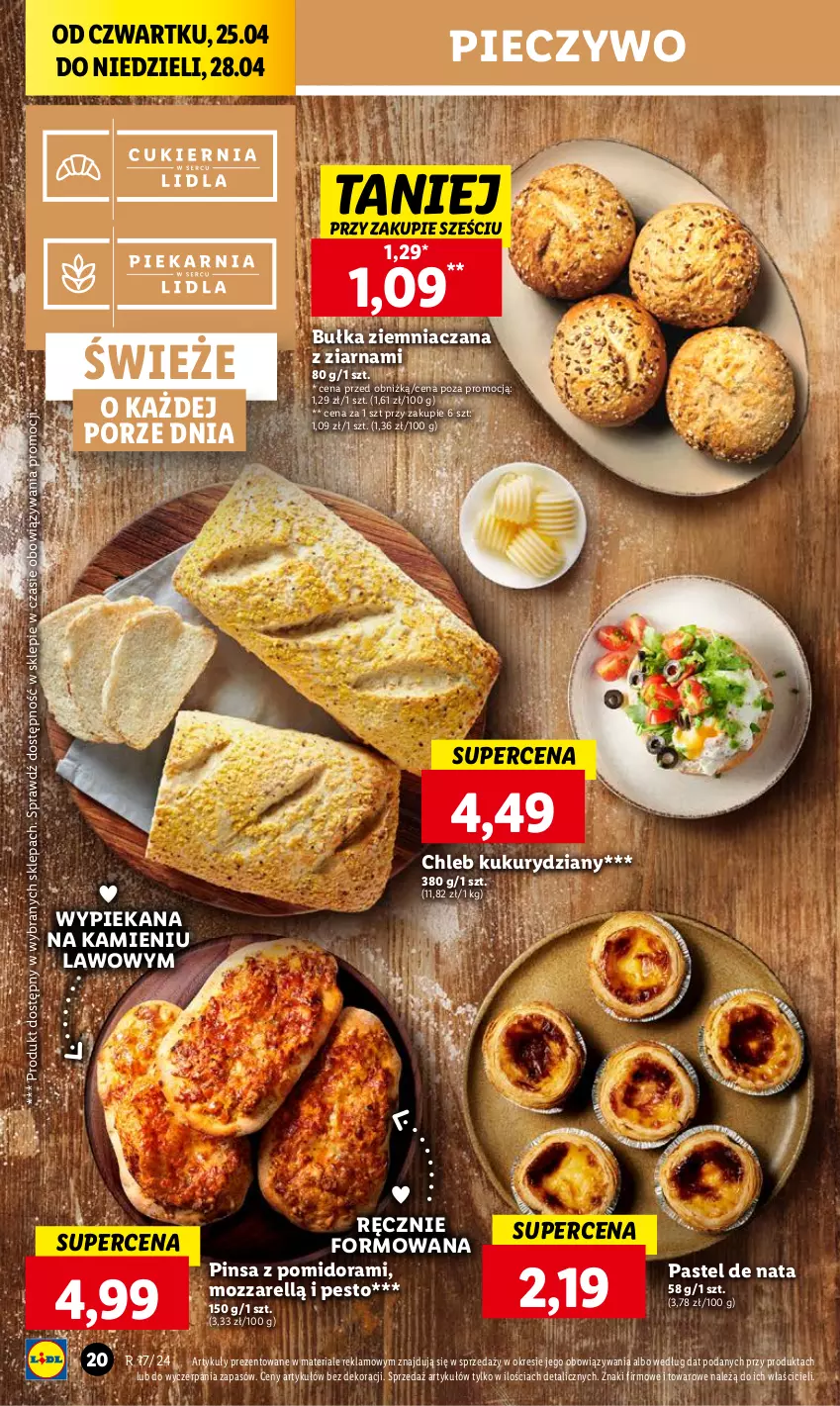 Gazetka promocyjna Lidl - GAZETKA - ważna 25.04 do 28.04.2024 - strona 22 - produkty: Bułka, Chleb, Pesto, Piec, Pieczywo, Por