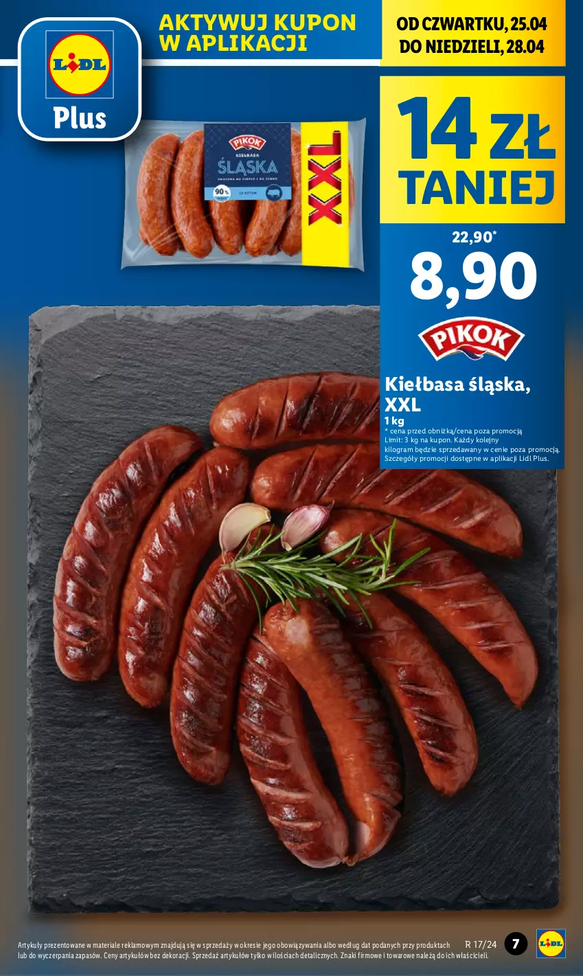 Gazetka promocyjna Lidl - GAZETKA - ważna 25.04 do 28.04.2024 - strona 7 - produkty: Gra, Kiełbasa, Kiełbasa śląska, Olej