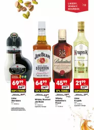 Gazetka promocyjna Delikatesy Centrum - DeliBarek DC43-DC44 - Gazetka - ważna od 03.11 do 03.11.2024 - strona 13 - produkty: Bourbon, Whiskey, Dron, Whisky, Krupnik, Jim Beam, Ballantine's, Likier