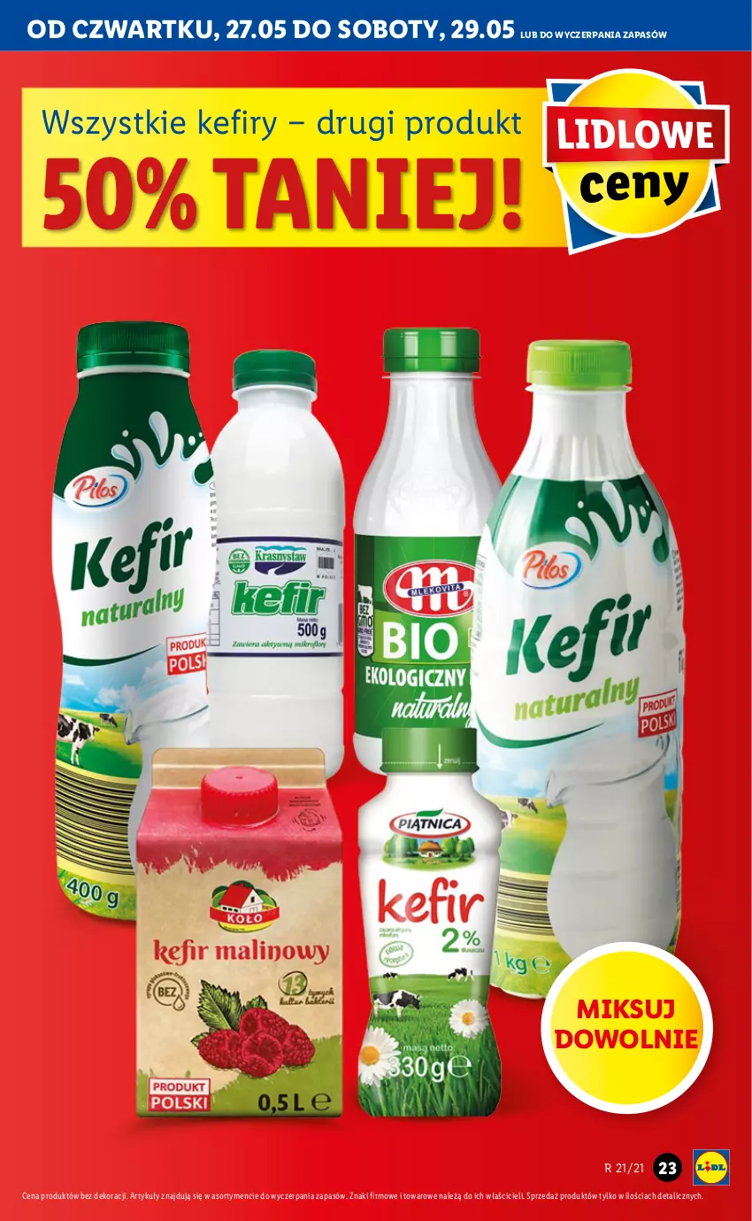 Gazetka promocyjna Lidl - GAZETKA - ważna 27.05 do 29.05.2021 - strona 23 - produkty: Kefir