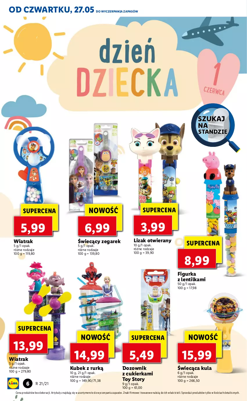 Gazetka promocyjna Lidl - GAZETKA - ważna 27.05 do 29.05.2021 - strona 6 - produkty: Cukier, Dozownik, Kubek, Zegar, Zegarek