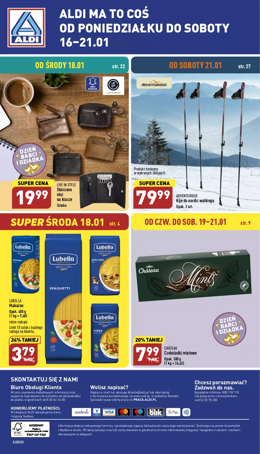 Gazetka promocyjna Aldi - Pełny katalog - ważna 16.01 do 21.01.2023 - strona 28 - produkty: Bell, Bella, Biuro, Kije, Lubella, Makaron, O nas, Por