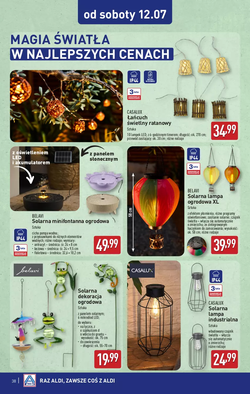Gazetka promocyjna Aldi - Pełna oferta - ważna 07.07 do 12.07.2025 - strona 38 - produkty: Akumulator, Bateria, BIC, Gra, Grunt, Haczyk, Lampa, Przewód, Silan, Sok