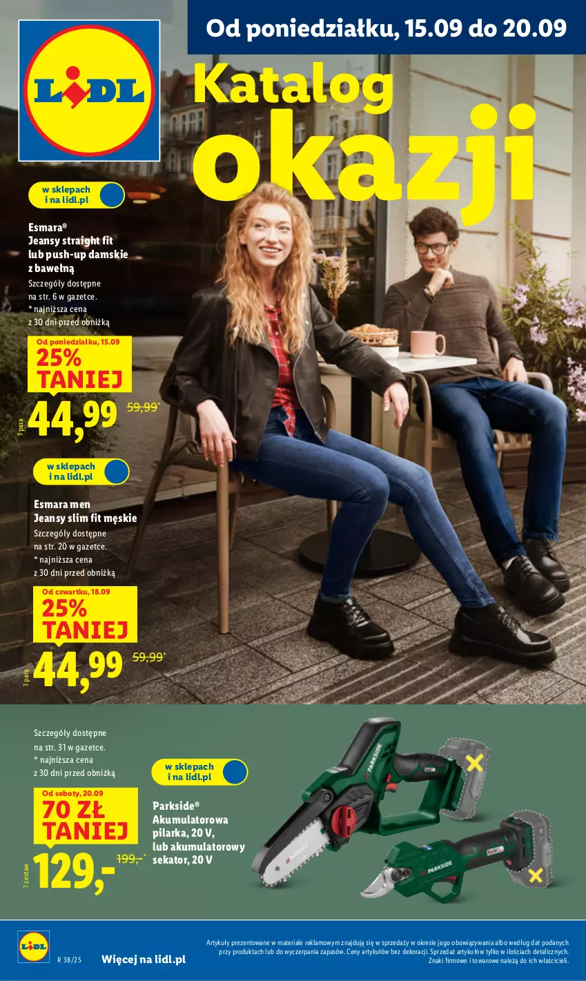 Gazetka promocyjna Lidl - GAZETKA - ważna 15.09 do 20.09.2025 - strona 1 - produkty: Akumulator, Parkside, Sekator
