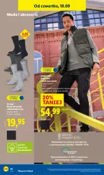 Gazetka promocyjna Lidl - GAZETKA - Gazetka - ważna od 20.09 do 20.09.2025 - strona 30 - produkty: Sok, Por, Finish, Karp, Skarpetki, Kamizelka, Moda