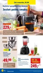 Gazetka promocyjna Lidl - GAZETKA - Gazetka - ważna od 20.09 do 20.09.2025 - strona 32 - produkty: Silvercrest, Sok, Philips, Blender, Nóż uniwersalny, Kuchnia, Pojemnik, Robot, Bosch