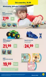 Gazetka promocyjna Lidl - GAZETKA - Gazetka - ważna od 20.09 do 20.09.2025 - strona 35 - produkty: Gry, Chodzik, Pojazd, Mattel, Monster truck, Hot Wheels, Psi Patrol