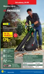 Gazetka promocyjna Lidl - GAZETKA - Gazetka - ważna od 20.09 do 20.09.2025 - strona 44 - produkty: Parkside, Odkurzacz, Ser, Rum, Rozdrabniacz, Ogród, Akumulator