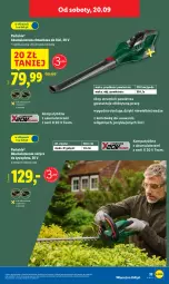 Gazetka promocyjna Lidl - GAZETKA - Gazetka - ważna od 20.09 do 20.09.2025 - strona 45 - produkty: Parkside, Ser, Rum, Noż, Nożyce, Klej, Dmuchawa do liści, Akumulator, LG