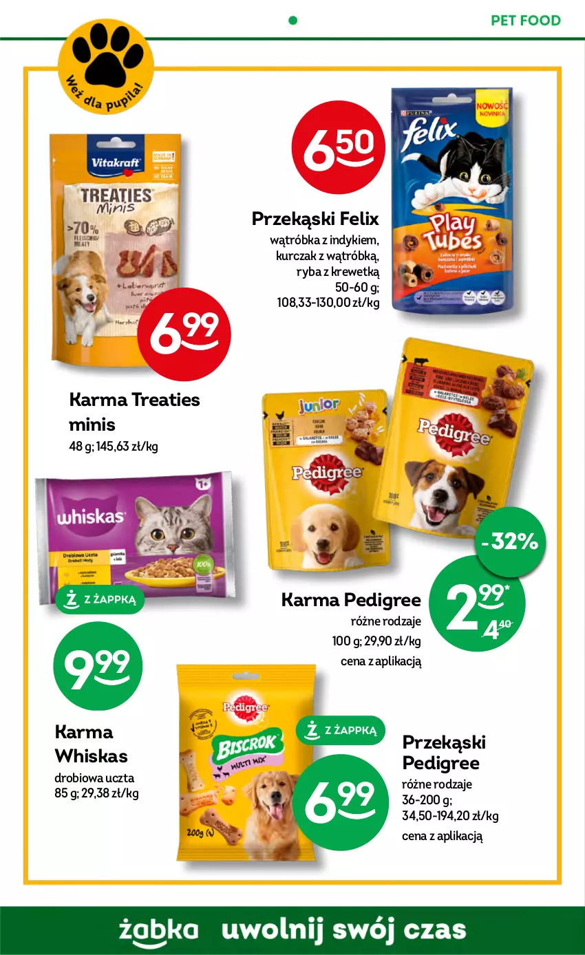 Gazetka promocyjna Żabka - ważna 02.08 do 15.08.2023 - strona 58 - produkty: Felix, Kurczak, Pedigree, Ryba, Whiskas