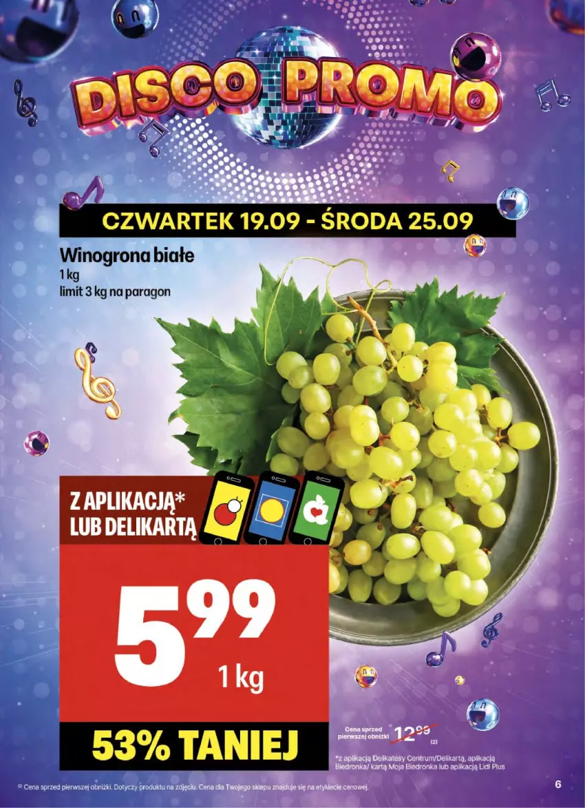 Gazetka promocyjna Delikatesy Centrum - NOWA GAZETKA Delikatesy Centrum od 19 września! 19-25.09.2024 - ważna 19.09 do 25.09.2024 - strona 6 - produkty: Dron, Rum, Wino, Winogrona