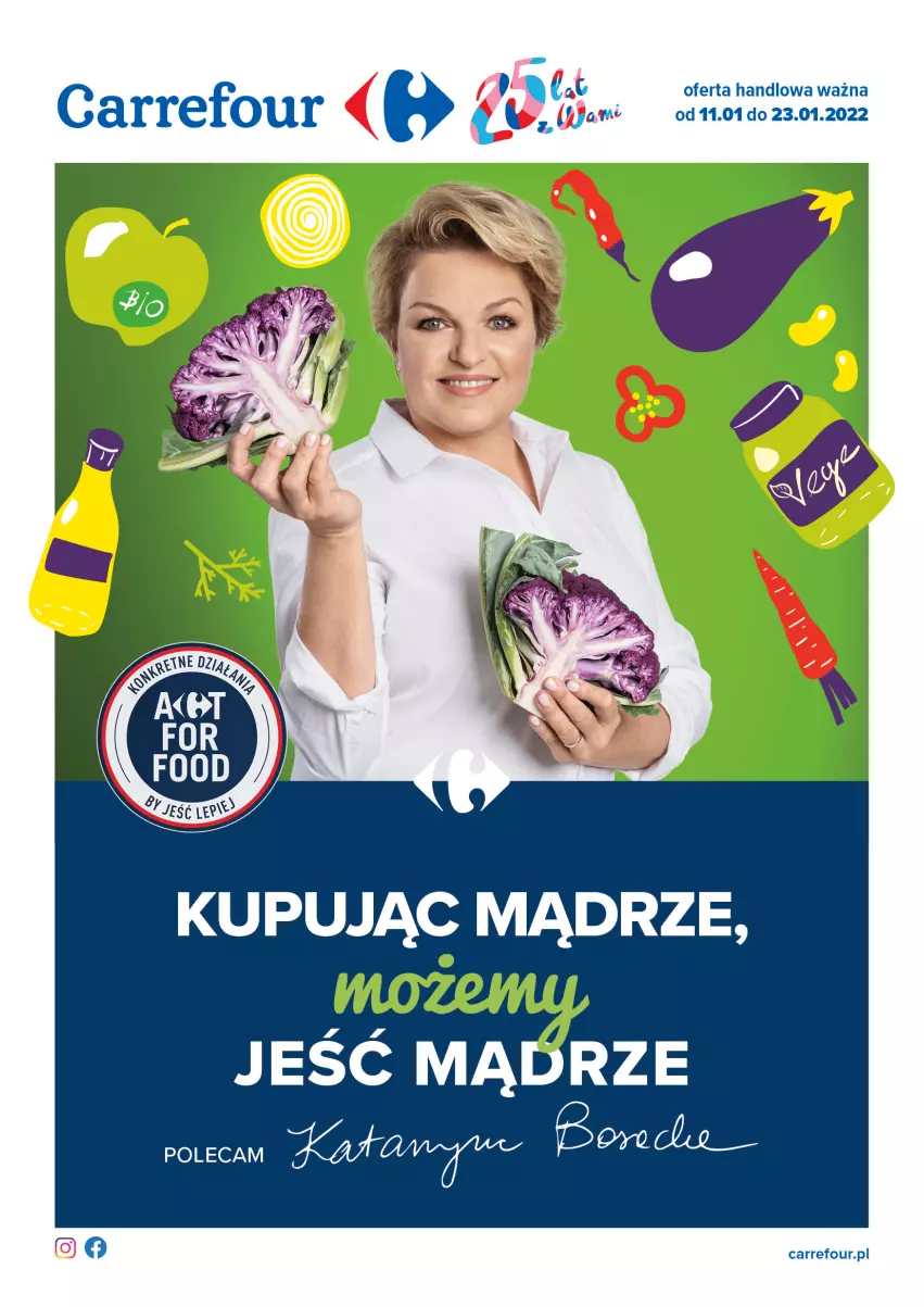 Gazetka promocyjna Carrefour - Gazetka Możemy jeść mądrze - ważna 11.01 do 23.01.2022 - strona 1