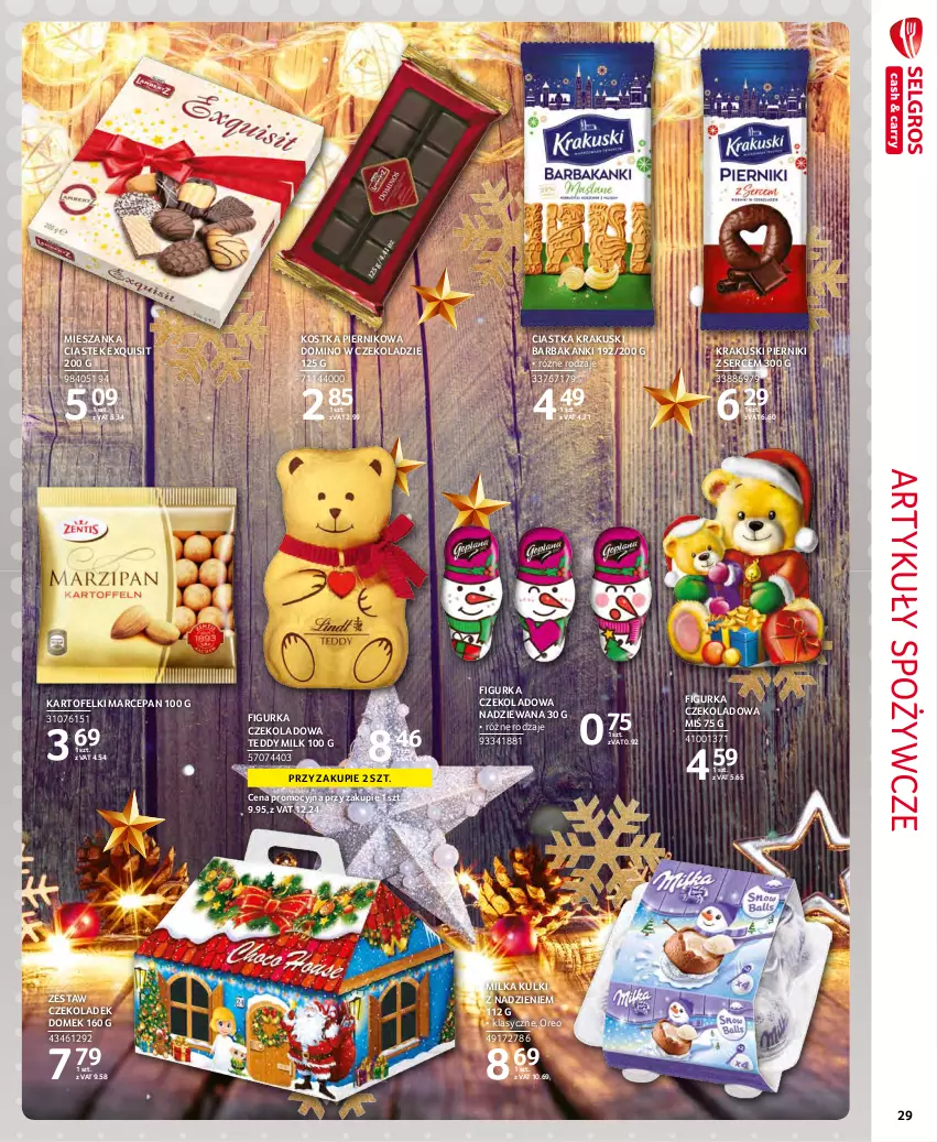 Gazetka promocyjna Selgros - Extra Oferta - ważna 01.12 do 31.12.2021 - strona 29 - produkty: Artykuły spożywcze, Ciastka, Krakus, Krakuski, Milka, Oreo, Piernik, Ser, Stek