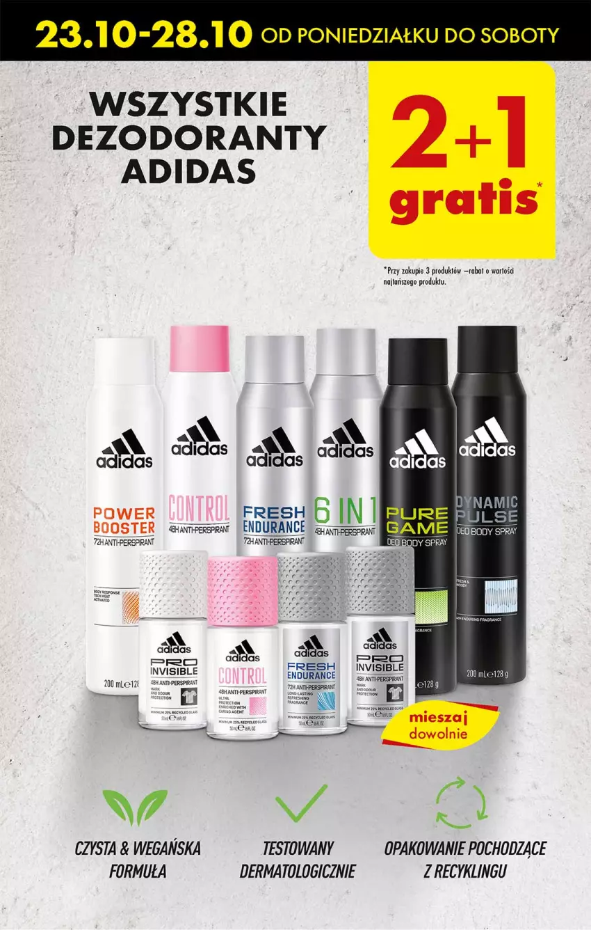 Gazetka promocyjna Biedronka - Od czwartku - ważna 26.10 do 01.11.2023 - strona 43 - produkty: Adidas, Body, Booster, Dezodorant, Pur, Rum, Ser