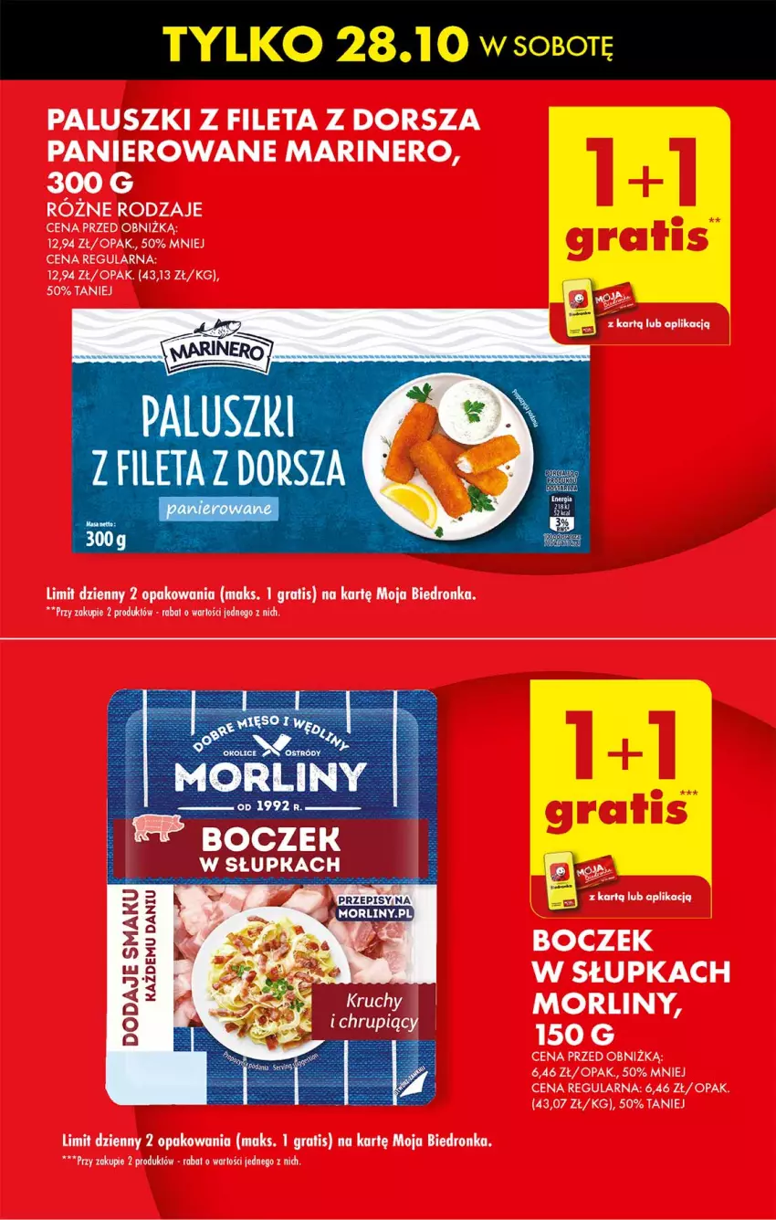 Gazetka promocyjna Biedronka - Od czwartku - ważna 26.10 do 01.11.2023 - strona 7 - produkty: Boczek, Dorsz, Dron, Gra, Morliny