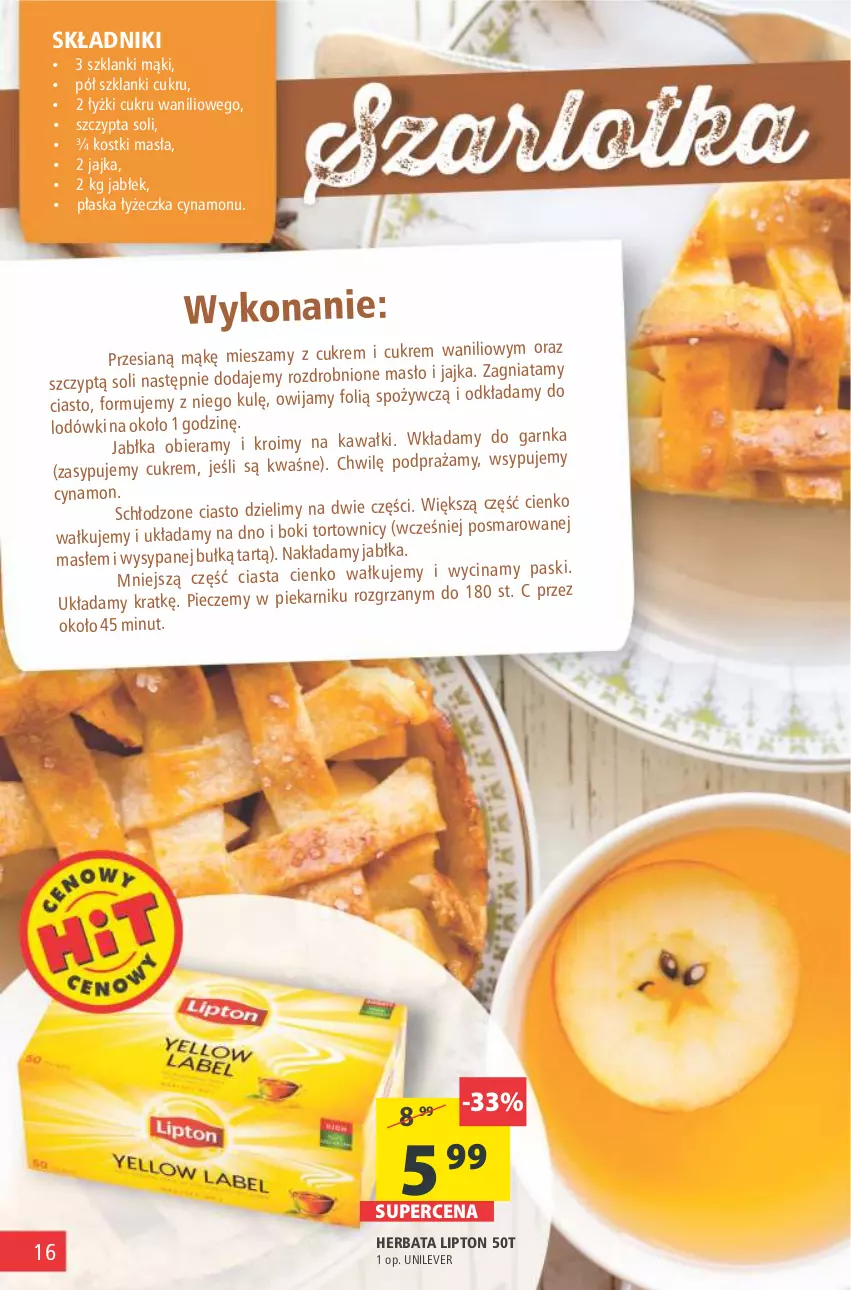 Gazetka promocyjna Arhelan - Gazetka - ważna 14.01 do 23.01.2022 - strona 16 - produkty: Herbata, Jabłka, Kawa, Lanki, Lipton, Masło, Piec, Piekarnik