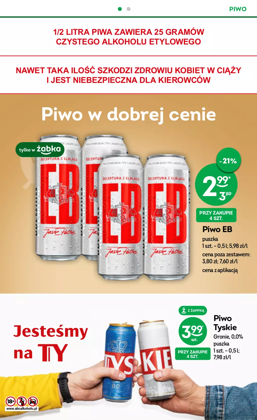 Gazetka promocyjna Żabka - ważna 21.06 do 04.07.2023 - strona 24 - produkty: Gra, Piec, Piwa, Piwo, Tyskie