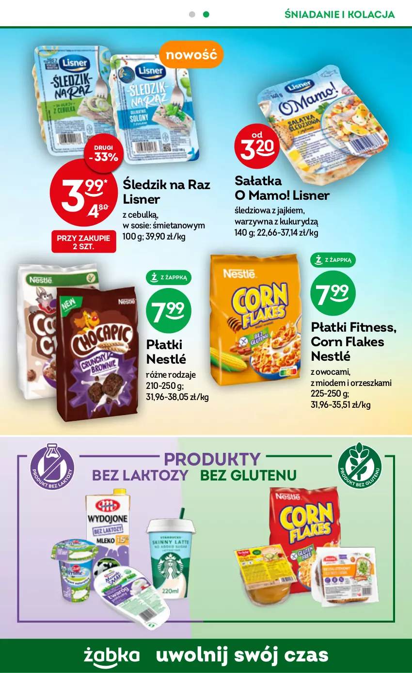 Gazetka promocyjna Żabka - ważna 21.06 do 04.07.2023 - strona 45 - produkty: Corn flakes, Lisner, Nestlé, Sałat, Sałatka, Sos