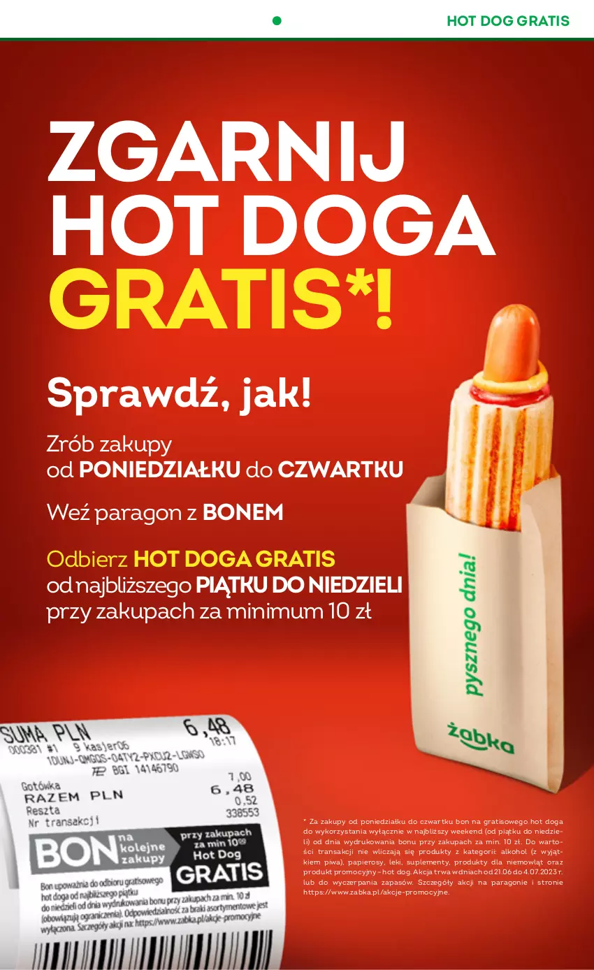 Gazetka promocyjna Żabka - ważna 21.06 do 04.07.2023 - strona 5 - produkty: Gra, Hot dog, JBL, Papier, Piwa, Tran