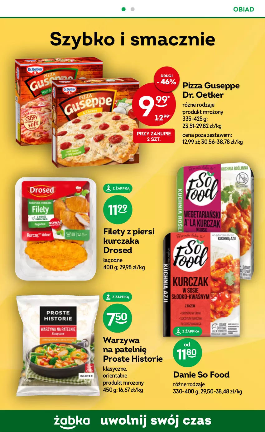 Gazetka promocyjna Żabka - ważna 21.06 do 04.07.2023 - strona 52 - produkty: Dr. Oetker, Kurczak, Pizza, So Food, Warzywa