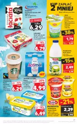 Gazetka promocyjna Kaufland - OFERTA TYGODNIA - Gazetka - ważna od 14.06 do 14.06.2022 - strona 27 - produkty: Emulsja, Ser, Gin, Danone, Jagr, Jogurt, Danonki, Kawa, Mlekovita, Actimel, Serek, Margaryna, Kremowa ze śmietanką, Flora, Napój, Kefir, Mleko