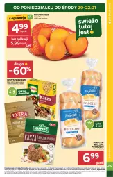 Gazetka promocyjna Stokrotka - Supermarket Opole/Radom - Gazetka - ważna od 22.01 do 22.01.2025 - strona 5 - produkty: Warzywa, Bułeczki, Pomarańcze, Siatka, Bułeczki mleczne, Owoce, Mięso