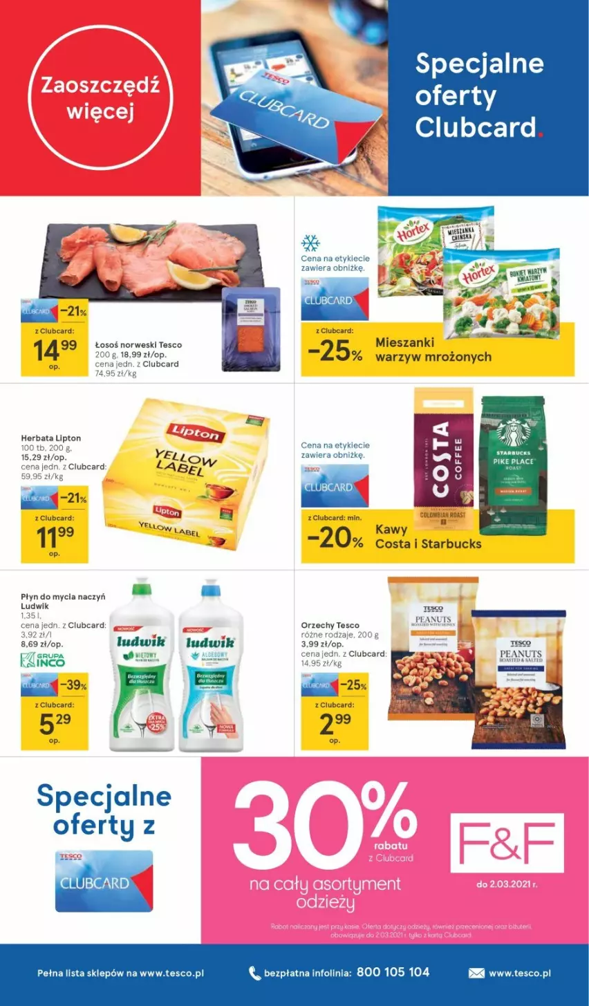 Gazetka promocyjna Tesco - Tesco gazetka - przyszły tydzień - ważna 25.02 do 03.03.2021 - strona 12 - produkty: Do mycia naczyń, Herbata, LG, Lipton, Ludwik