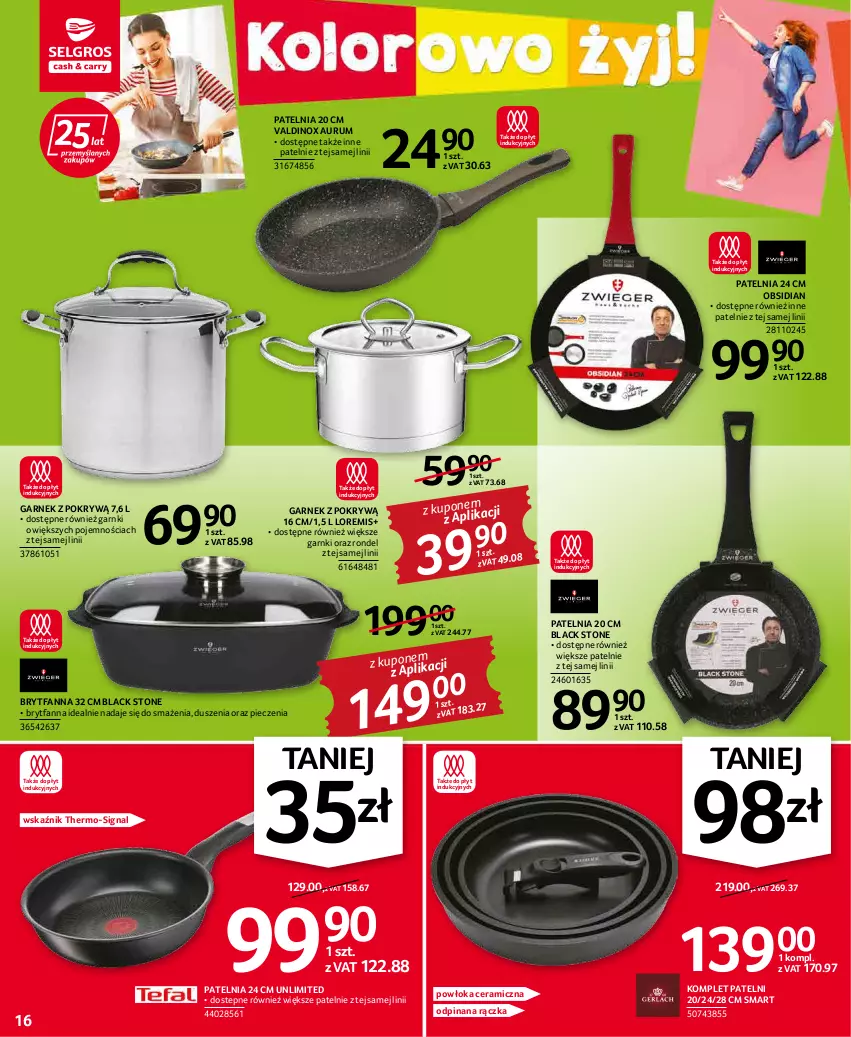 Gazetka promocyjna Selgros - Oferta przemysłowa - ważna 05.05 do 18.05.2022 - strona 16 - produkty: Fa, Garnek, Garnek z pokrywą, Lack, Patelnia, Piec, Rondel, Rum