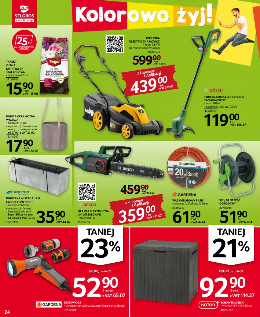 Gazetka promocyjna Selgros - Oferta przemysłowa - ważna 05.05 do 18.05.2022 - strona 24 - produkty: Gra, Kasza, Kosiarka, Pistolet, Ser, Stojak