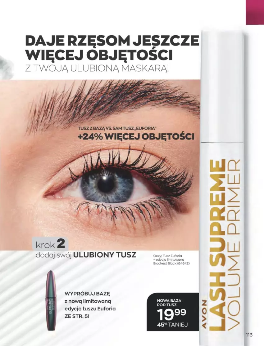 Gazetka promocyjna Avon - Sierpień - ważna 01.08 do 31.08.2022 - strona 109 - produkty: Lack, Maska, Tusz