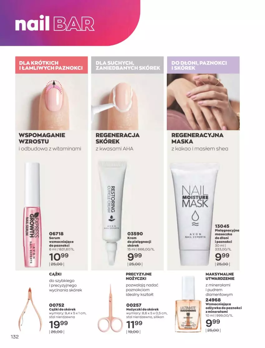 Gazetka promocyjna Avon - Sierpień - ważna 01.08 do 31.08.2022 - strona 128 - produkty: Cążki, Kakao, Maska, Noż, Nożyczki, Odżywka, Wasa