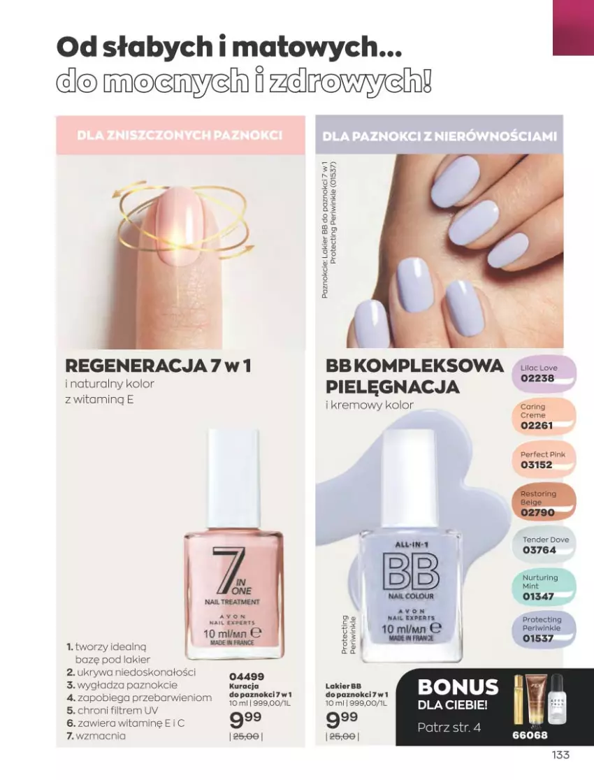 Gazetka promocyjna Avon - Sierpień - ważna 01.08 do 31.08.2022 - strona 129 - produkty: Dove, Lakier, LG